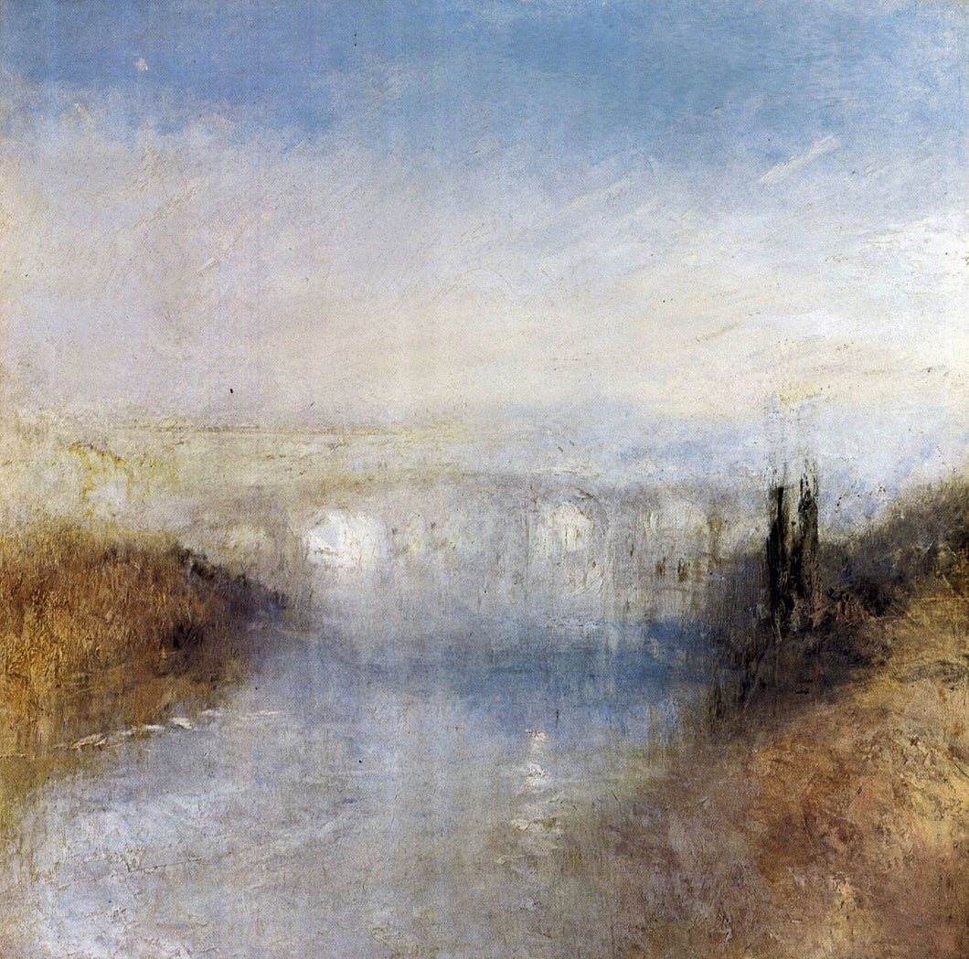 Turner, Joseph  Mallord - A River From a Hill by Turner