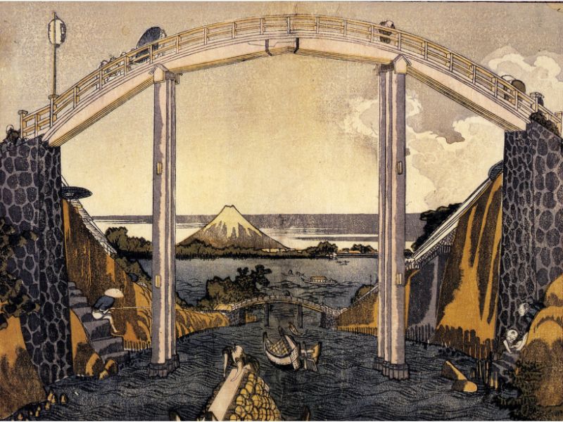 Hokusai - View of Mount Fuji by Hokusai