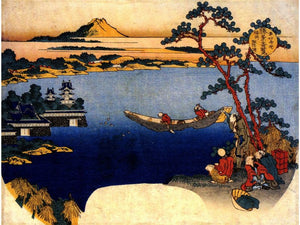 Hokusai - View of Lake Suwa by Hokusai