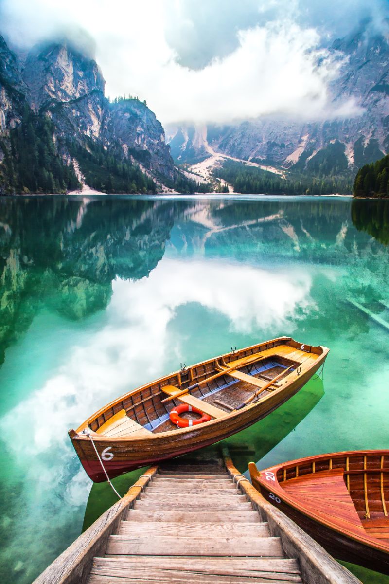 Various Photographers - Lake Braies in South Tyrol in Summer by Lorenzo Moschi