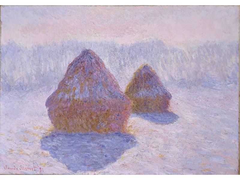 Claude Monet - Monet - Haystacks (Effect of Snow and Sun)