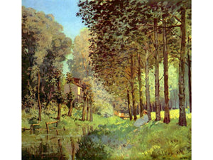 Sisley - Resting on the River Bank by Sisley