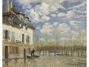 Sisley - Boat in the Flood at Port Marly, 1876 by Sisley