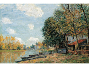 Sisley - The Banks of the River Loing, 1877 by Sisley
