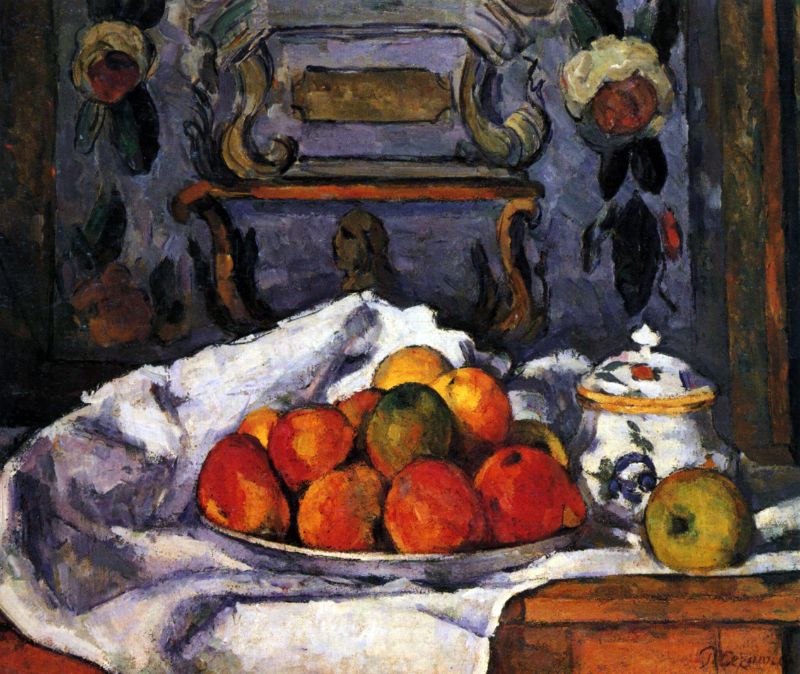 Cezanne - Still life, bowl of apples