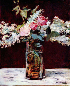 Édouard Manet - Still Life, Lilac and Roses by Manet