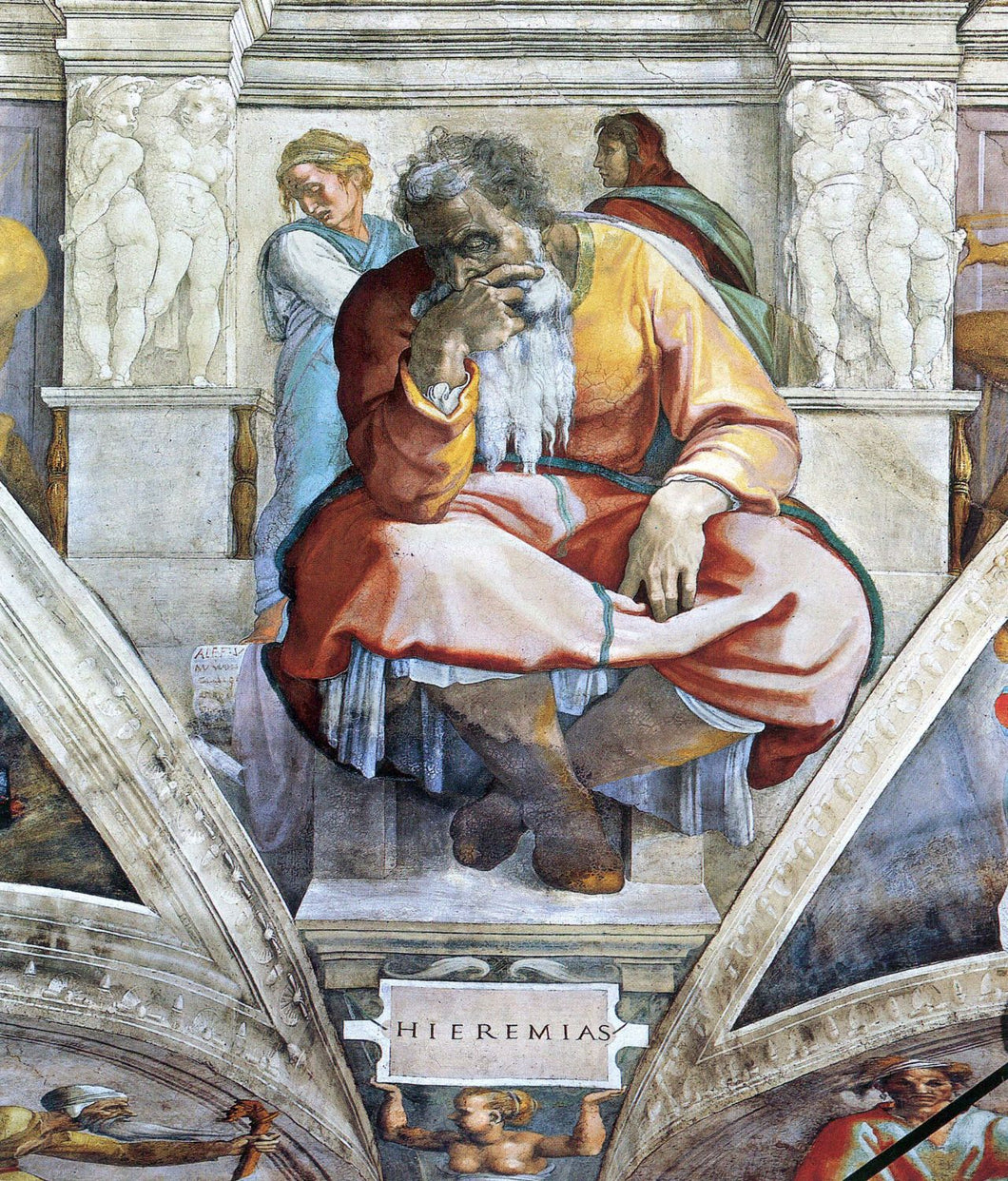 Michelanglo - The Prophet Jeremiah by Michelangelo
