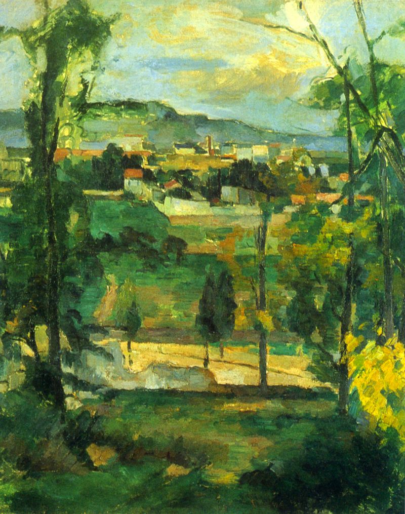 Cezanne - Village behind the trees