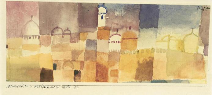 Abstract artwork with geometric shapes and color blocks