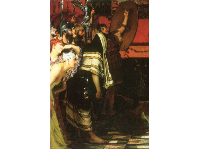Alma Tadema - A Roman Conqueror, Detail 1