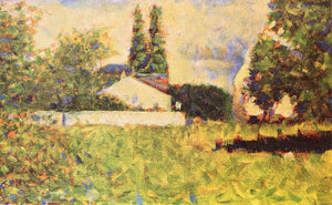 Seurat - A House Between Trees by Seurat