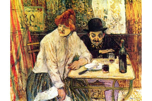 Toulouse Lautrec - A la Mie in the Restaurant by Toulouse-Lautrec