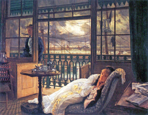 Joseph Tissot - A Storm Moves Over by Tissot