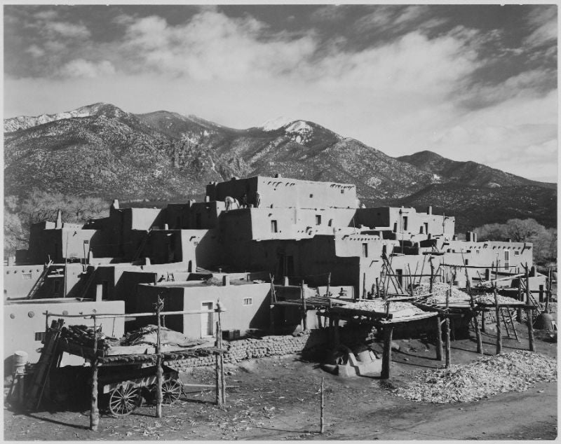 Ansel Adams - Taos Pueblo New Mexico