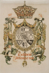 Vintage Artists - Book-plate of Alfons XIII by Alexandre de Riquer