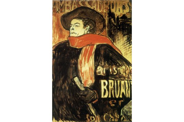 Toulouse Lautrec - Aristide Bruant Study by Toulouse-Lautrec