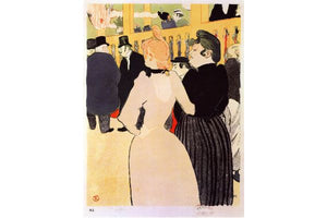 Toulouse Lautrec - At The Moulin Rouge, La Goulue and Her Sister by Toulouse-Lautrec