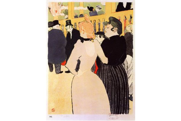 Toulouse Lautrec - At The Moulin Rouge, La Goulue and Her Sister by Toulouse-Lautrec