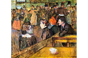 Toulouse Lautrec - At the Moulin de la Gallette by Toulouse-Lautrec