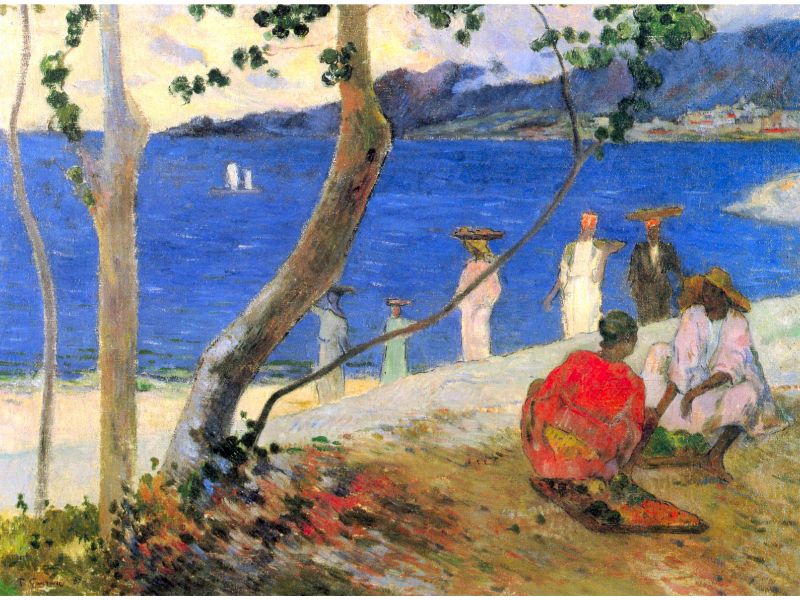 Gauguin Paul - Beach Scene by Gauguin