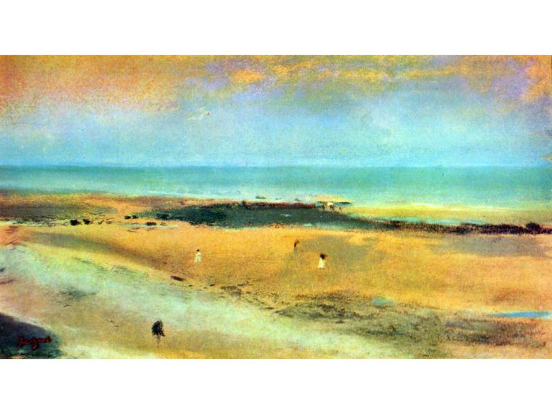 Degas - Beach at Low Tide #1 by Degas