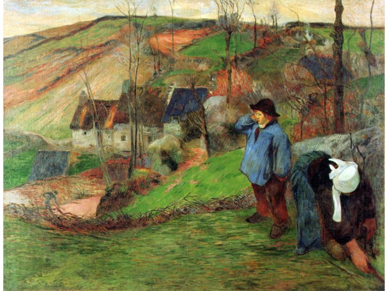 Gauguin Paul - Breton Shepherd by Gauguin