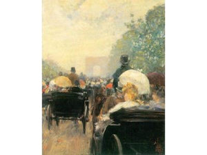 Hassam Childe - Carriage Parade by Hassam Childe