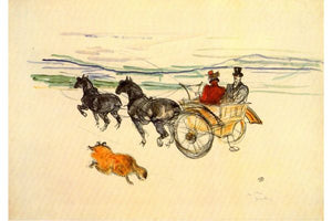 Toulouse Lautrec - Carriage by Toulouse-Lautrec