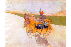 Toulouse Lautrec - Carriage with Dog by Toulouse-Lautrec
