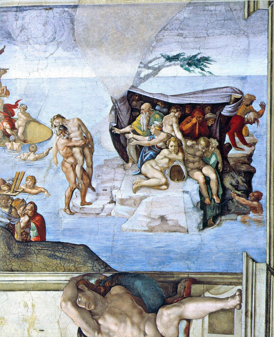 Michelanglo - Creation Story, The Deluge by Michelangelo