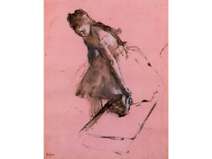 Degas - Dancer Slipping on Her Shoe by Degas