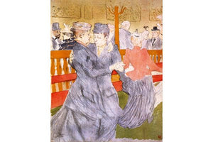Toulouse Lautrec - Dancing at the Moulin Rouge by Toulouse-Lautrec