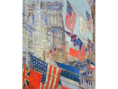 Hassam Childe - Day of Allied Victory, 1917 by Hassam Childe