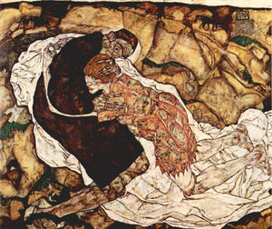 Egon Schiele - Death and the Woman by Schiele