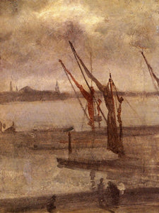 Whistler - Dockyard of Chelsea, Grey and Silver by Whistler