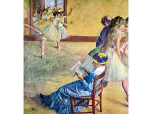 Degas - During the Dance Lessons - Madame Cardinal by Degas