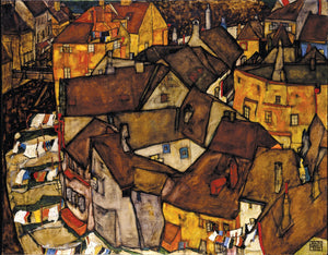 Egon Schiele - Crescent of Houses by Schiele