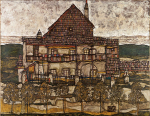 Egon Schiele - House with Shingle Roof by Schiele