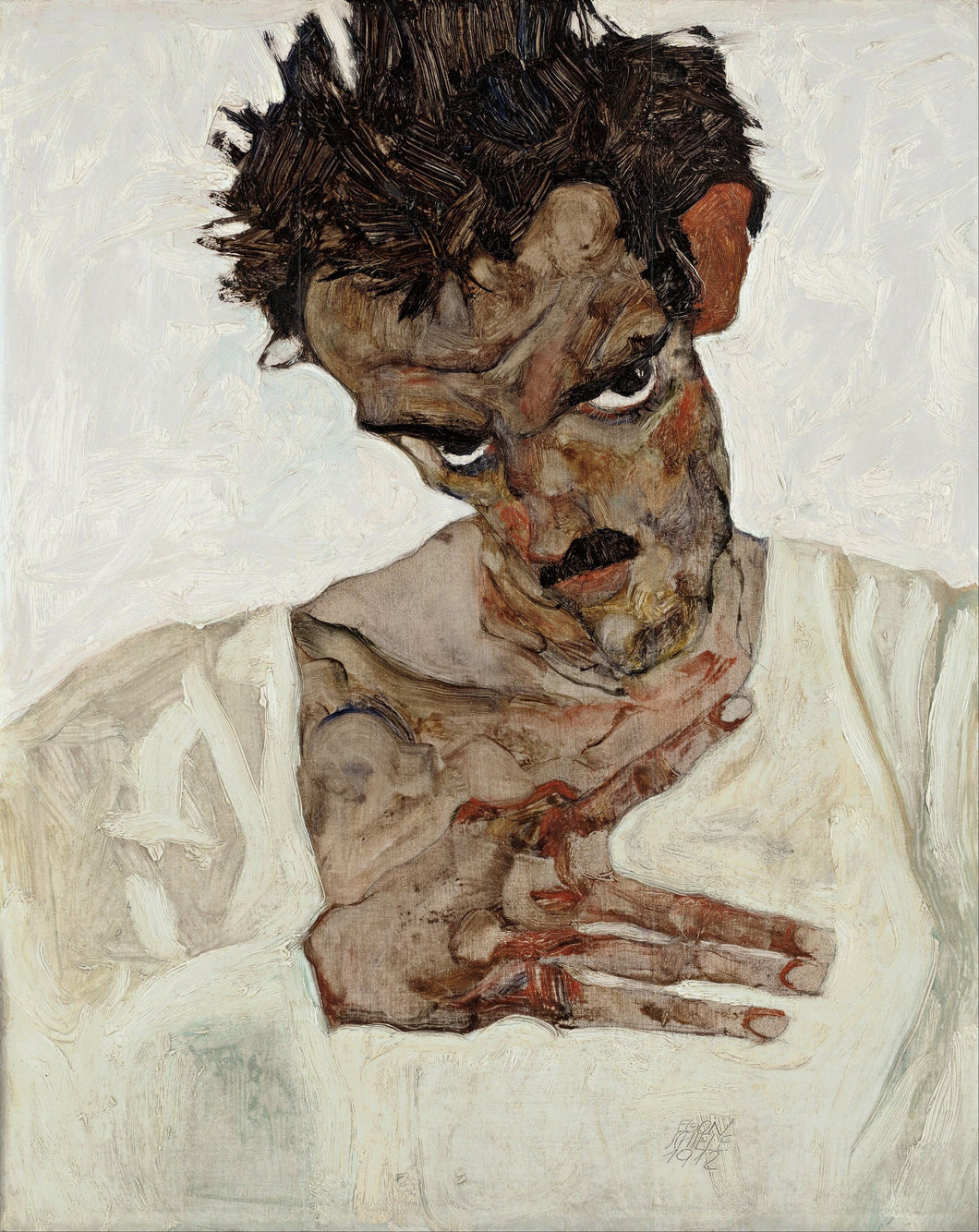 Egon Schiele - Self-Portrait by Schiele