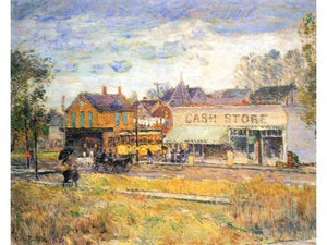 Hassam Childe - End of the Tram, Oak Park, Illinois by Hassam Childe
