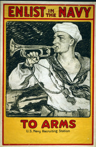Vintage Artists - Enlist in the Navy