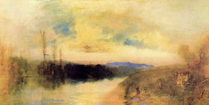 Turner, Joseph  Mallord - Evening Landscape by Turner