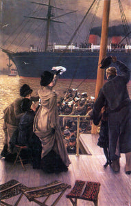Joseph Tissot - Farewell to the Mersey by Tissot