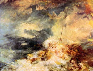 Turner, Joseph  Mallord - Fire at Sea by Turner