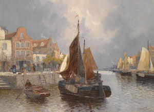 Fischhof, Georg_Holländische Hafenansicht, 1893