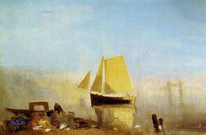 Turner, Joseph  Mallord - Fishing Boat in a Mist by Turner
