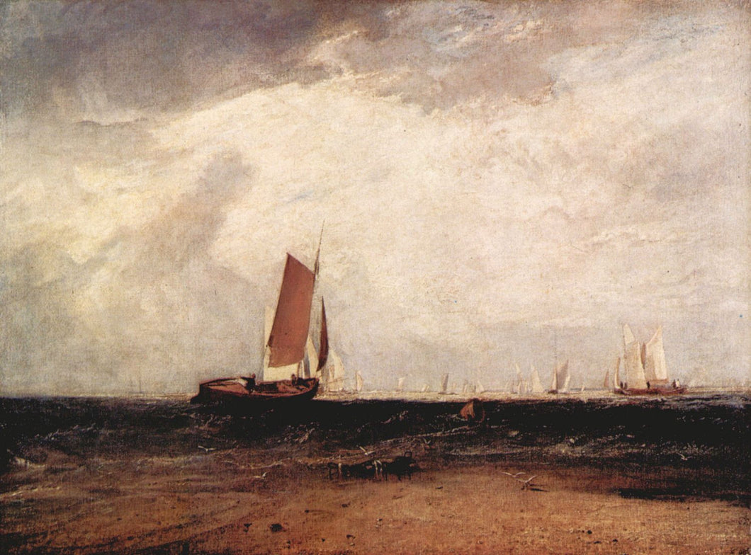 Turner, Joseph  Mallord - Fishing on the Blythe-Sand by Turner