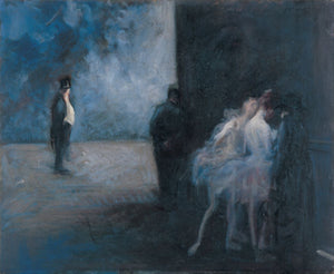 Forain, Jean-Louis_Backstage_Symphony in Blue, 1900