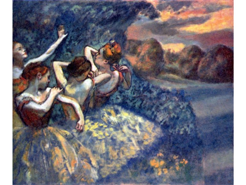 Degas - Four Dancers by Degas