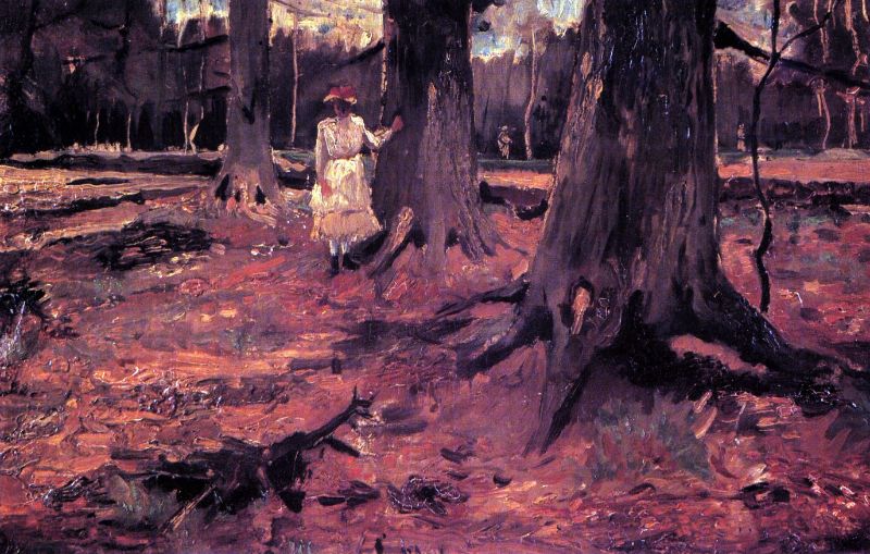 Van Gogh - Girl in White in The Woods